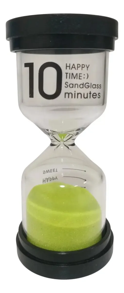 Mini Ampulheta Verde 10 Minutos