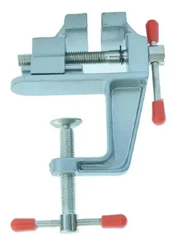 Morsa de Mesa WHT Mini Trabalhos Manuais Abertura 35mm Ferro Fundido