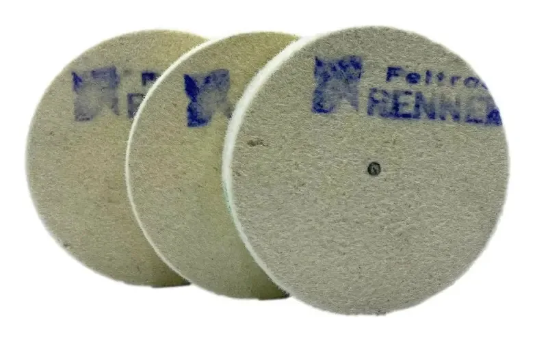 Kit 3 Discos de Feltro para Polimento 100x20mm Renner BRF Duro