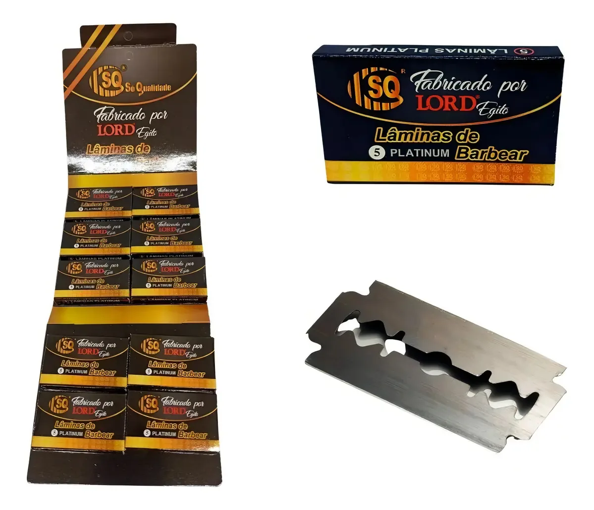 Lâminas De Aço Inoxidável Lâmina Barbear Uma Cartela 50 Uni