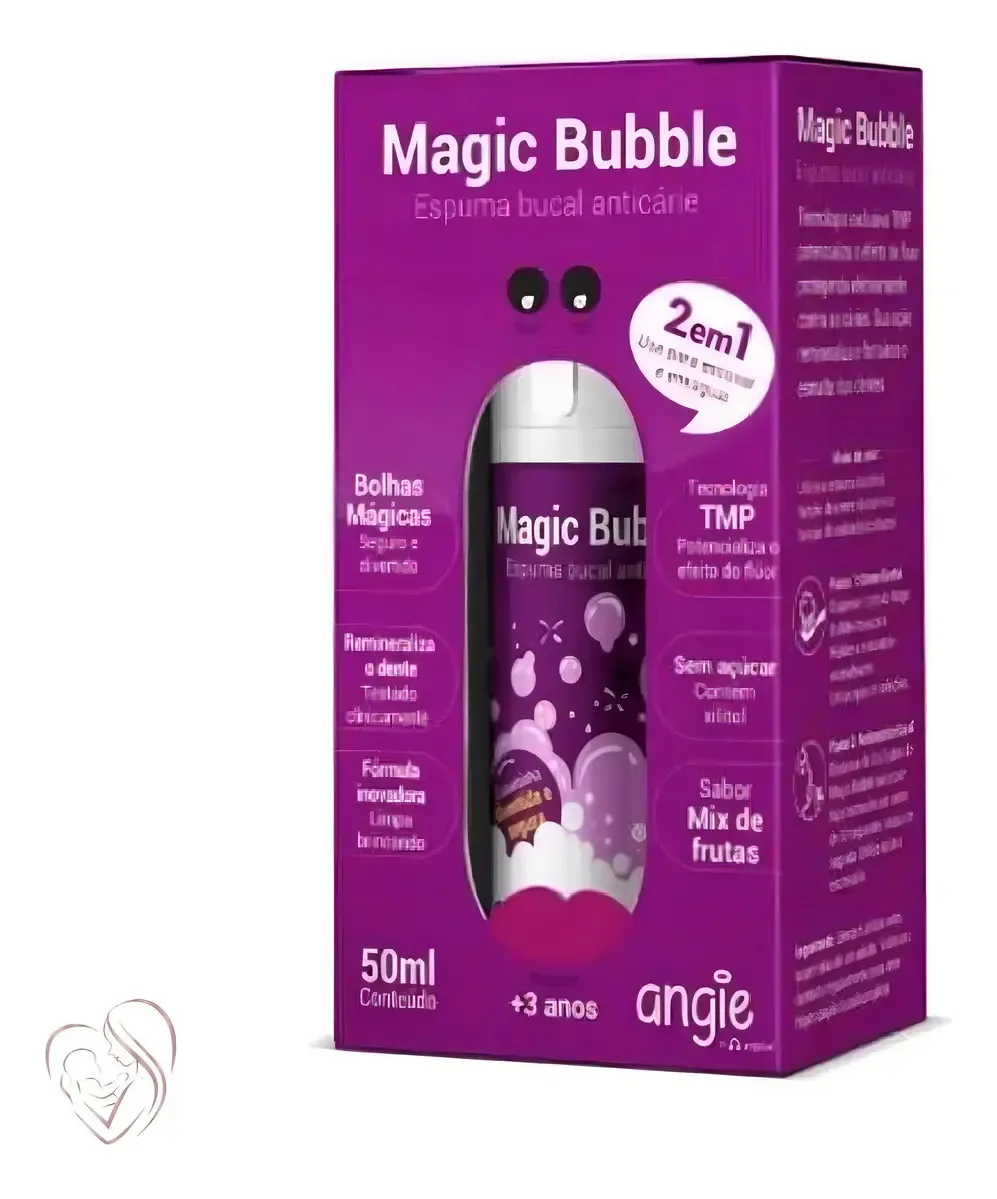 Espuma Creme Dental Anticárie Magic Bubble 50ml