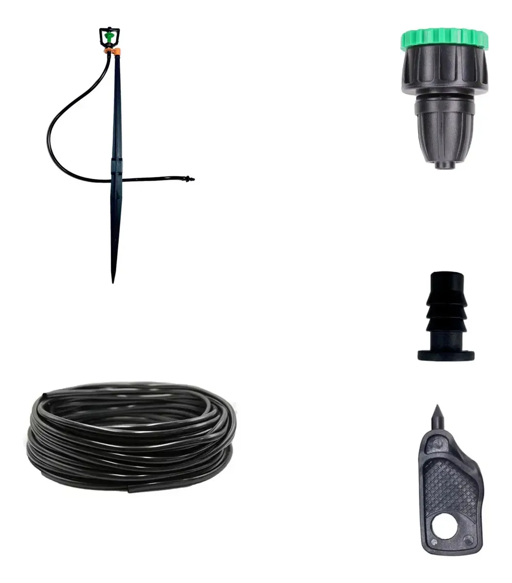 Irrigacao Gramado - Kit 4 Aspersores Bailarina 10m Pvc