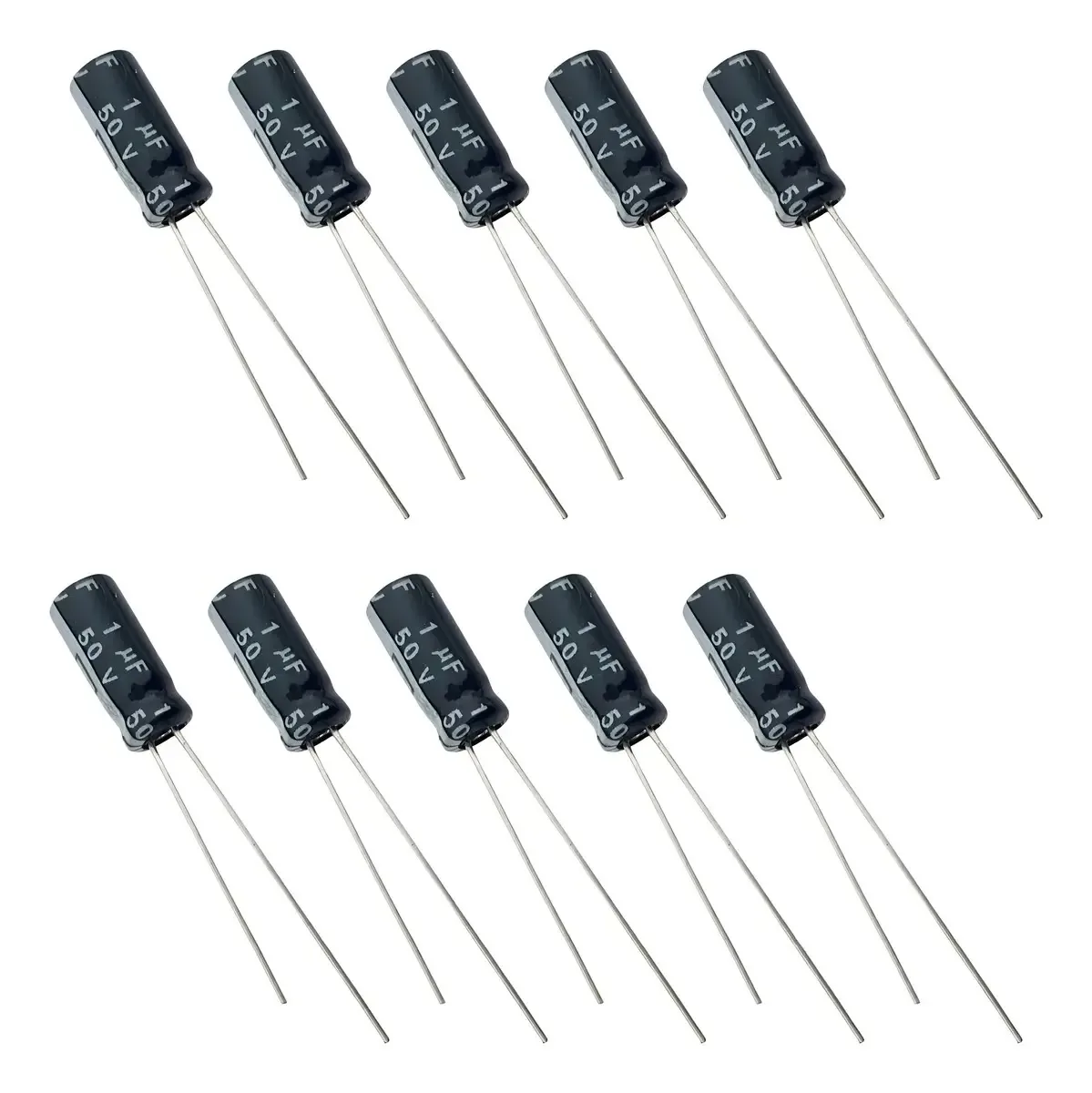 Capacitor Eletrolítico 1uf 50v - 10 Peças