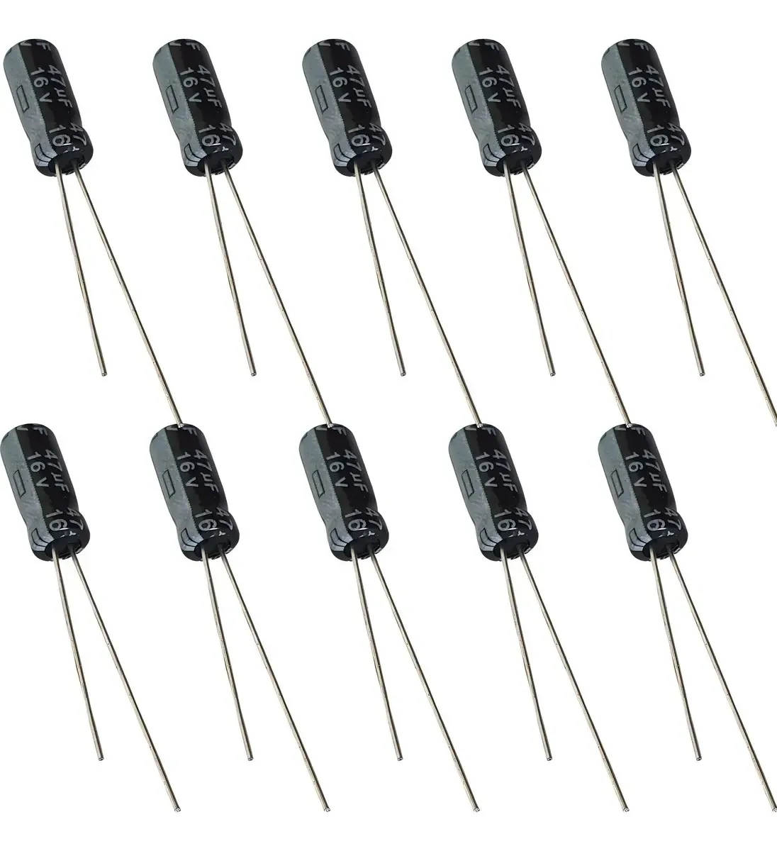 Capacitor Eletrolítico 47uf 16v - 10 Peças