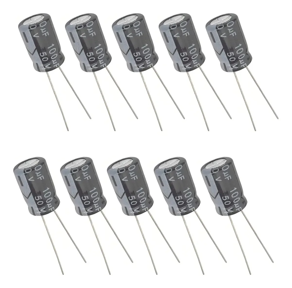 Capacitor Eletrolítico 100uf 50v - 10 Peças