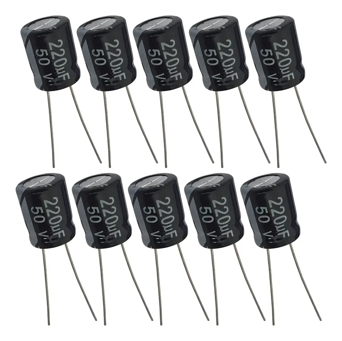 Capacitor Eletrolítico 220uf 50v - 10 Peças