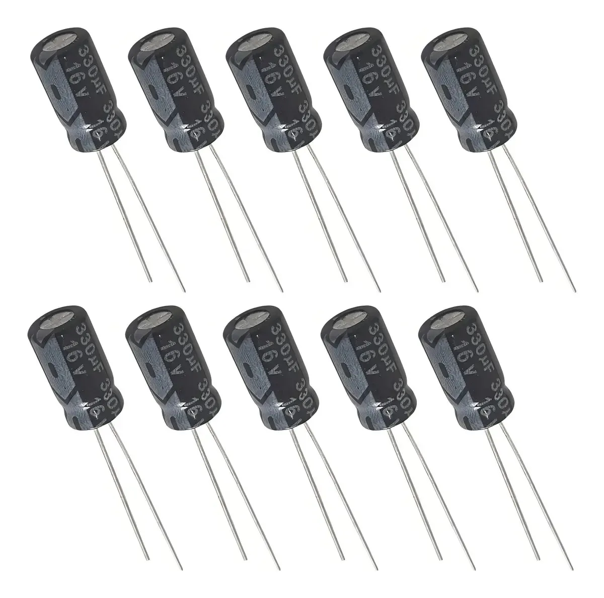 Capacitor Eletrolítico 330uf 16v - 10 Peças