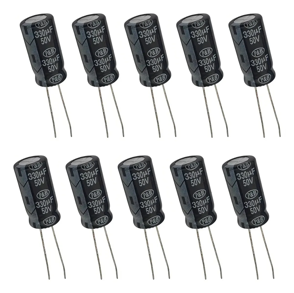 Capacitor Eletrolítico 330uf 50v - 10 Peças