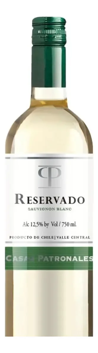 Vinho Sauvignon Blanc Casas Patronales 2021 de 750 mL