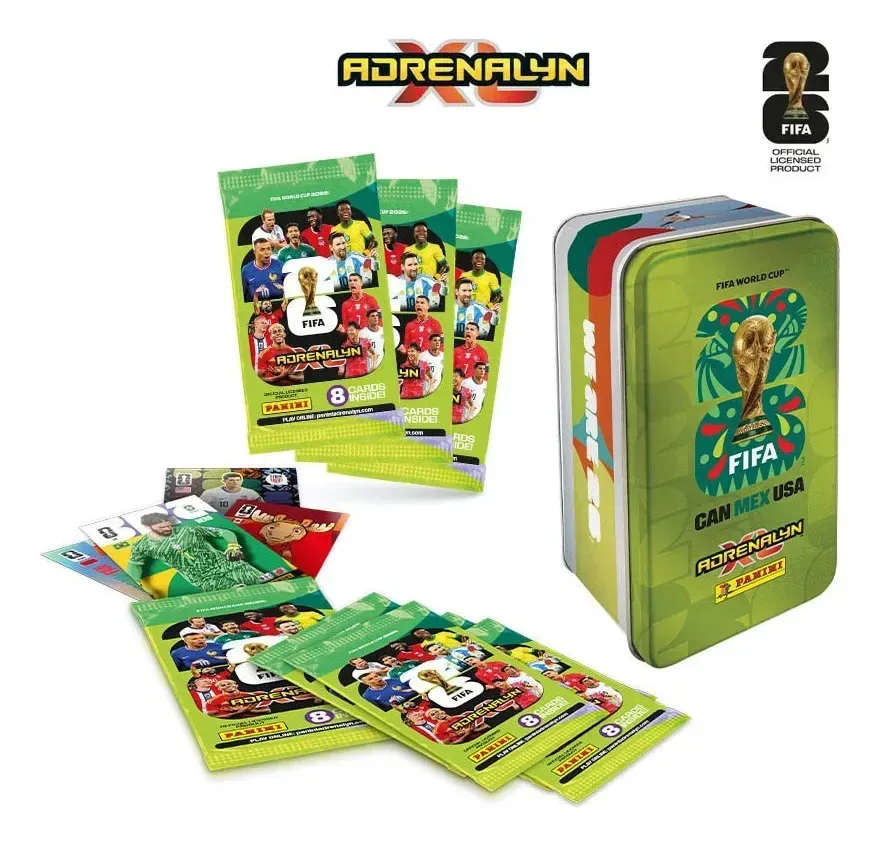 Latas verdes clássicas, 8 envelopes e cartas colecionáveis de moedas, espanhol mundial