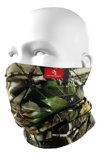 Bandana Mascara Buff Tubeneck Pesca Ciclismo Camuflado Verde