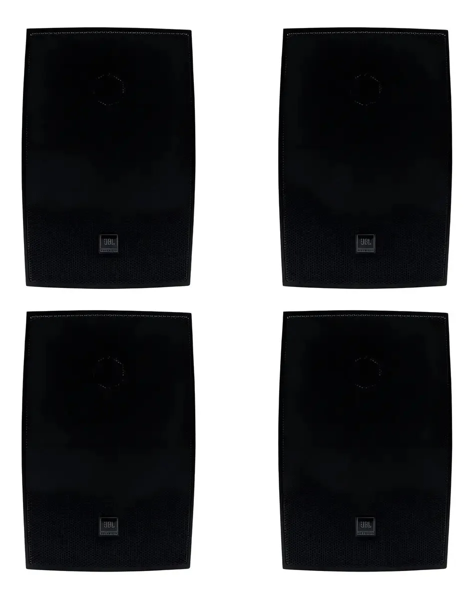 04 Caixas Som Ambiente Jbl C621 Para Area Gourmet E De Lazer Cor Preto