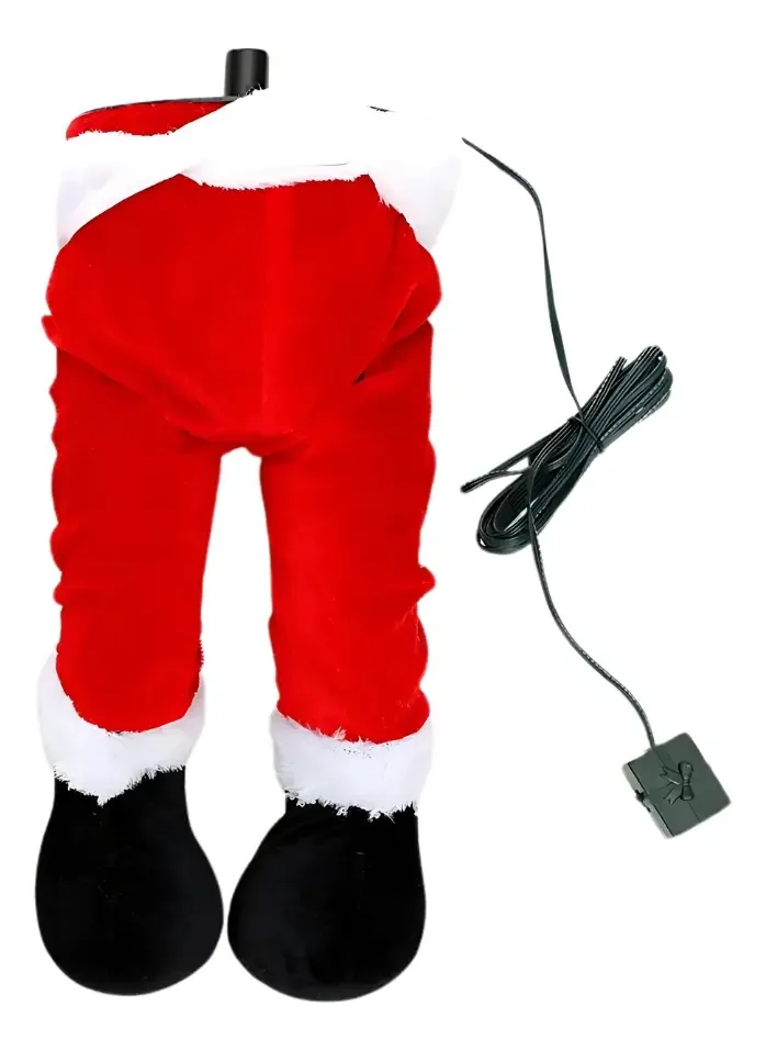 Pernas de Páscoa, pernas móveis, decoração de árvore de Natal