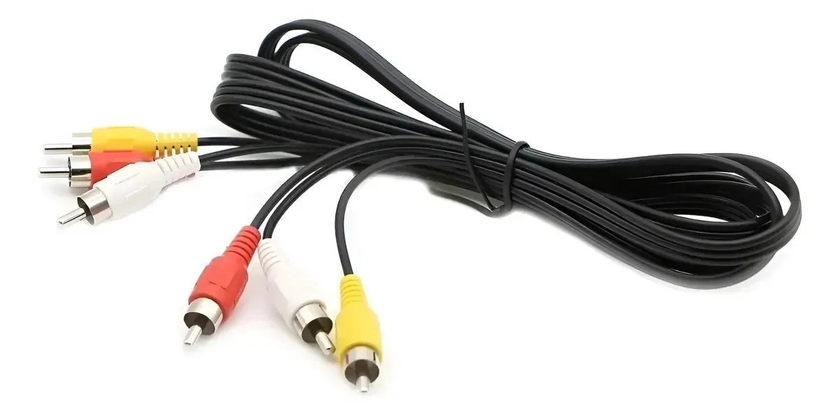 Cabo de áudio e vídeo 3 Rca macho para 3 Rca macho Mv-225