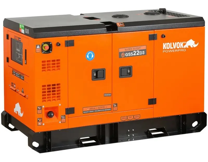 Gerador elétrico diesel trifásico Gss22d3 22kva - Kolvok