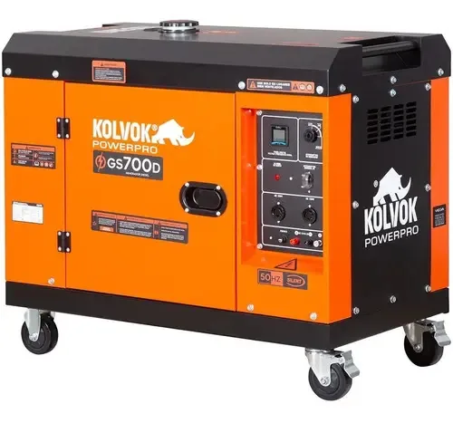 Gerador monocromático a diesel GS700d 5kva - Kolvok