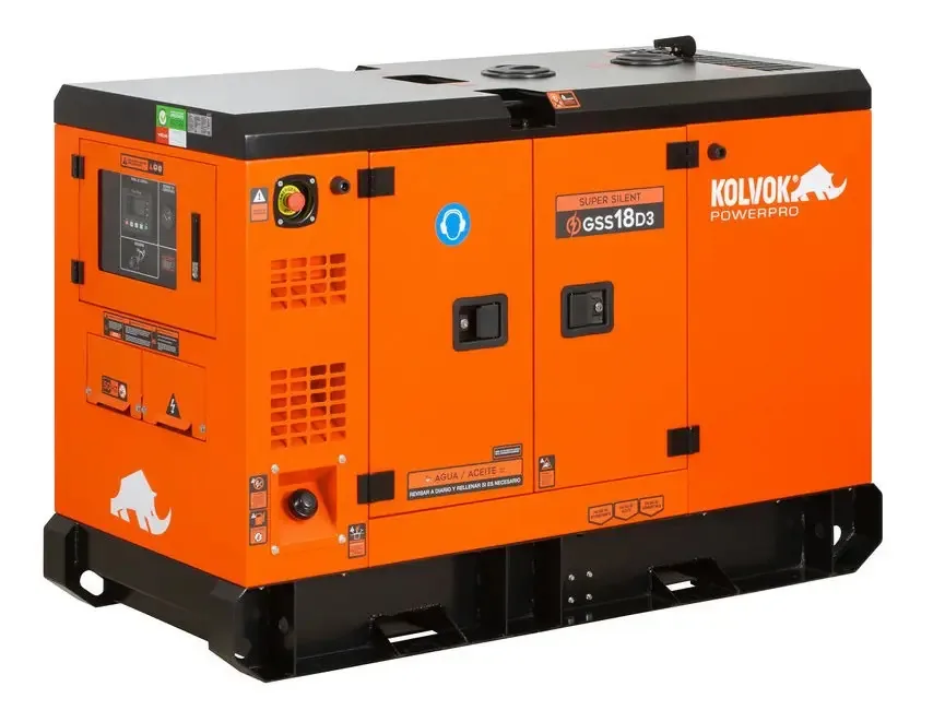 Gerador elétrico diesel trifásico Gss18d3 16kva - Kolvok