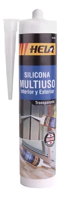 Silicone multiuso transparente Hela 280 ml