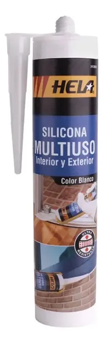 Silicone multiuso branco Hela 280 ml