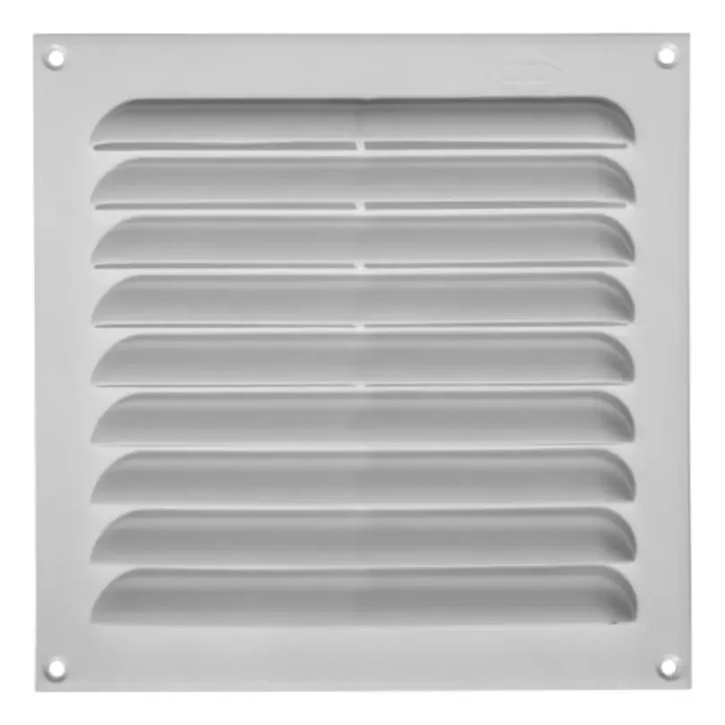 Grelha de Ventilação Pvc Plana 20x20cm Branco 10un Dvp