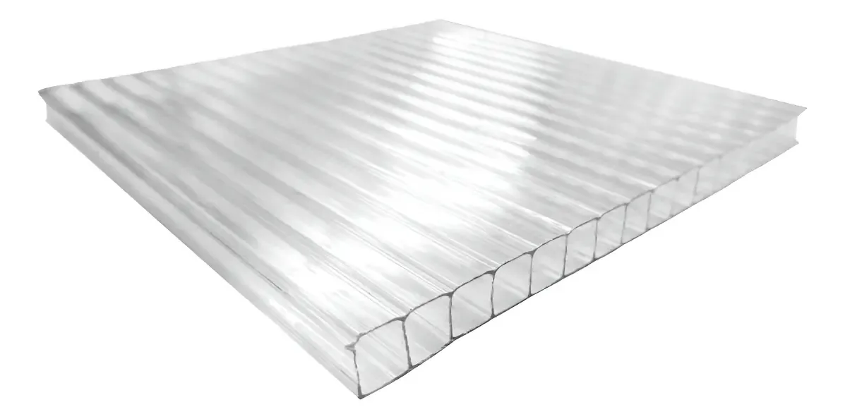 Policarbonato alveolar 2100x2900x4mm Transparente Dvp