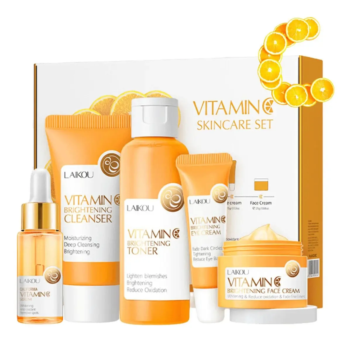 Kit de Cuidados com a Pele com Vitamina C, de Cuidad