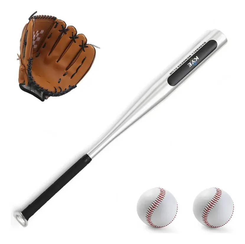 Taco de beisebol infantil + luvas +dois tacos de beisebol brancos