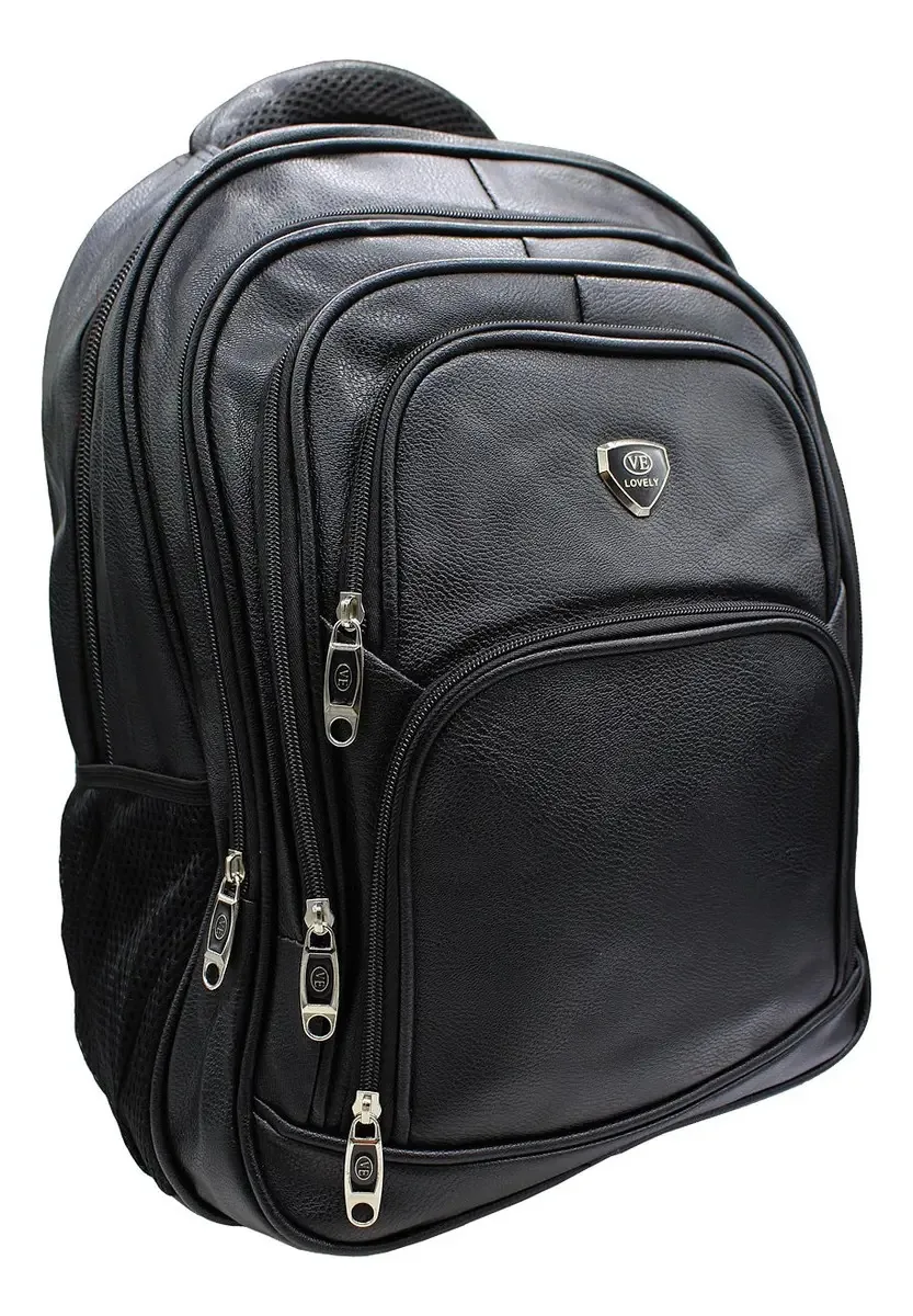 Mochila Impermeável Lovely Com Cabos Extensores Unissex Cor Preto