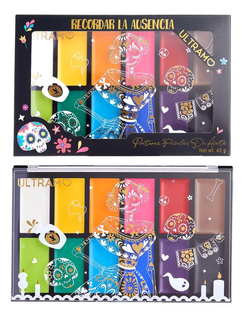 Kits profissionais de pintura facial Ultramo de 12 cores Color Love