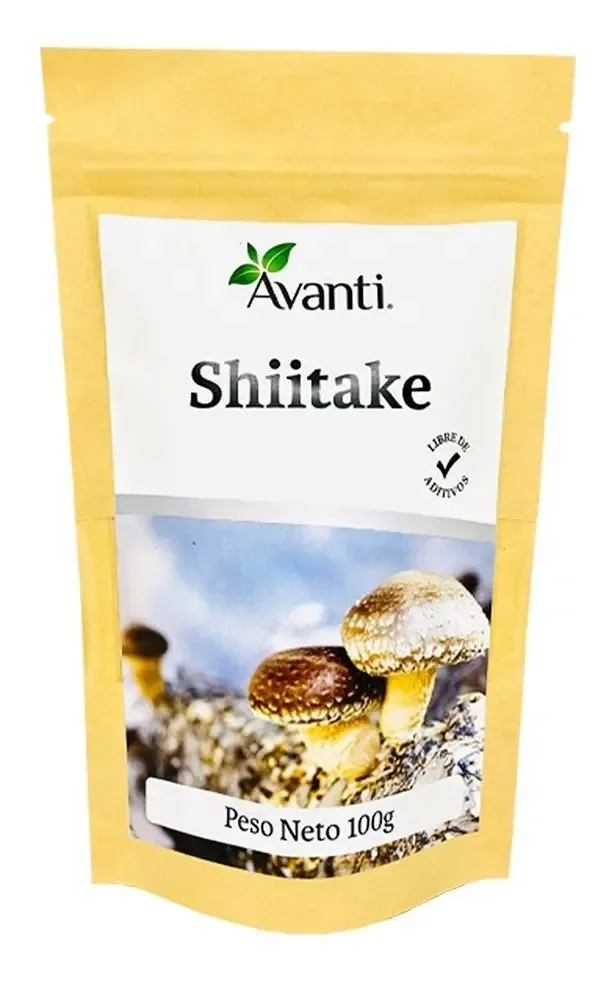 Shiitake em pó, cerca de 100g,