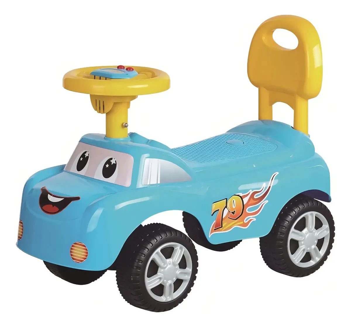 Buggy Kissme com música e encosto azul claro