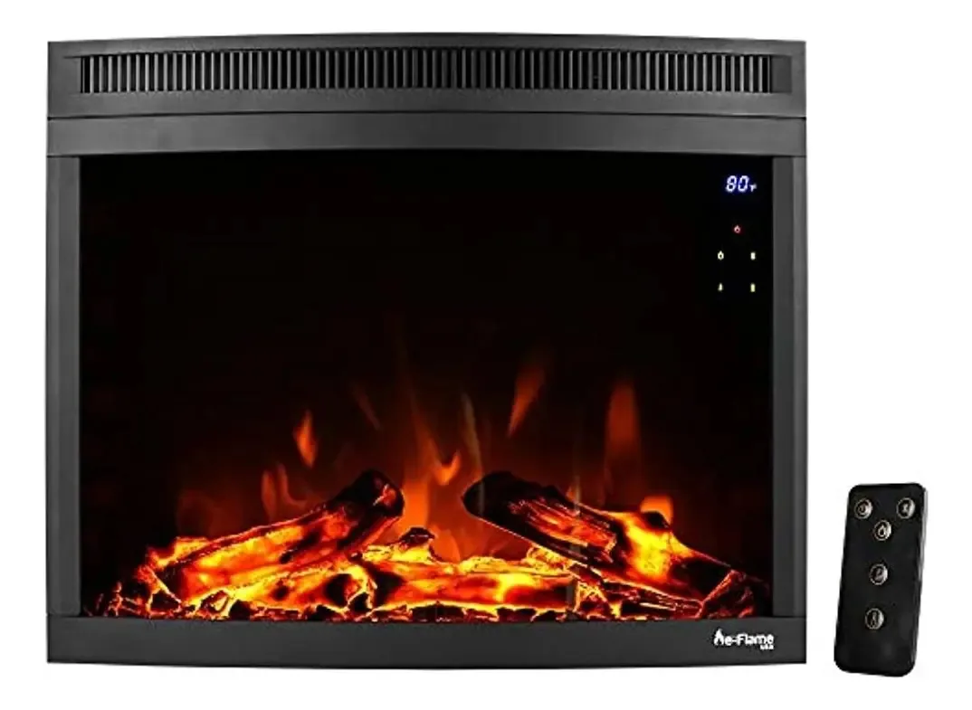 Fogão de lareira elétrico LED curvo E-flame Usa Edmonton