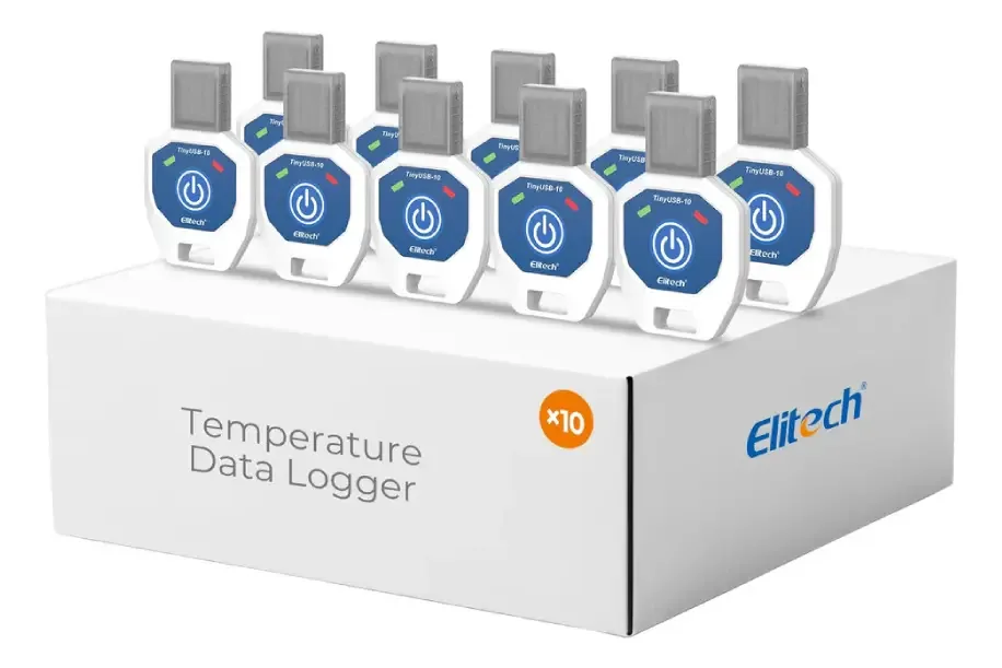Termógrafo Datalogger Temperatura Descartável Kit 10 Und
