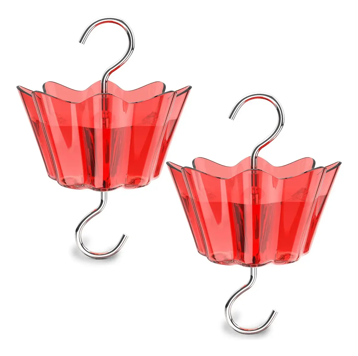 Formigueiro para comedouros de beija-flores, pacote com 2 cores: preto, vermelho, plástico (vermelho-plástico)