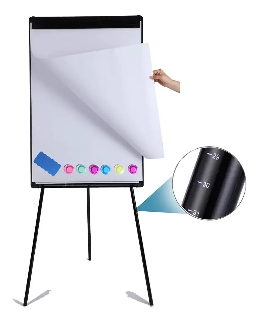 Dexboard - Quadro branco com tripé, preto