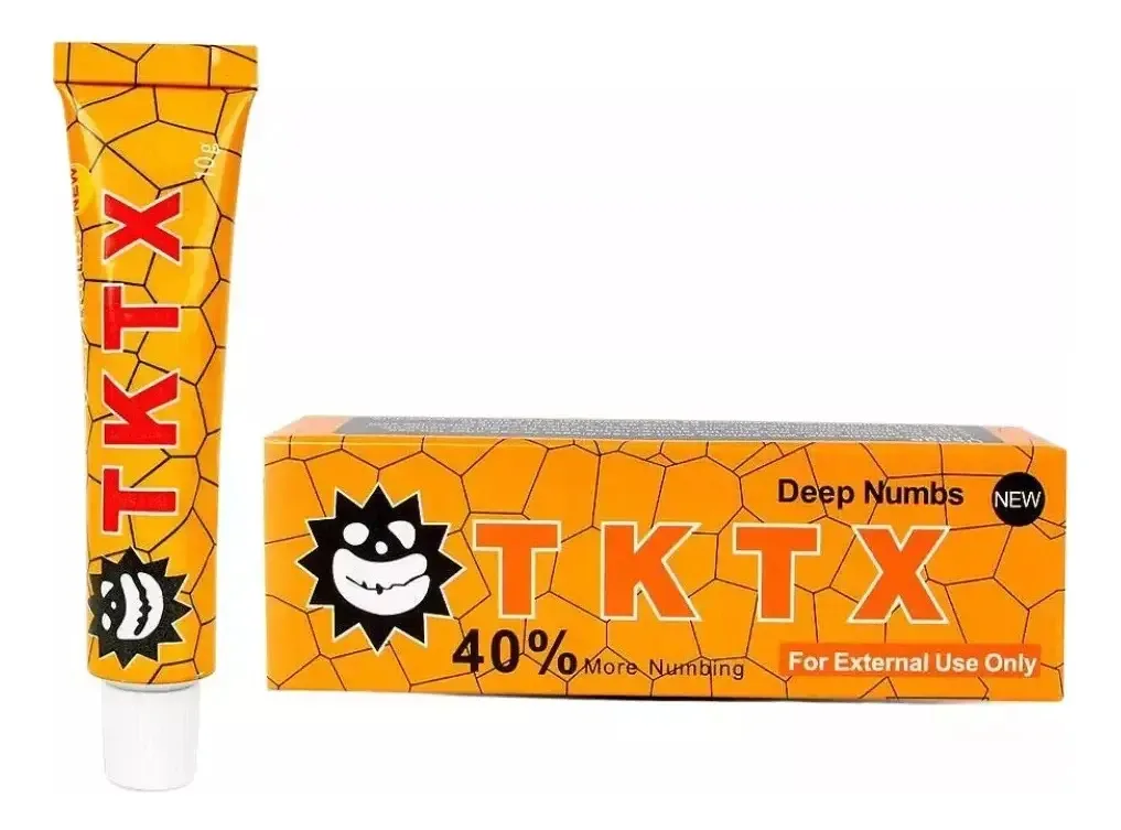 5 peças de pré-creme de tatuagem Tktx 10g de laranja 40