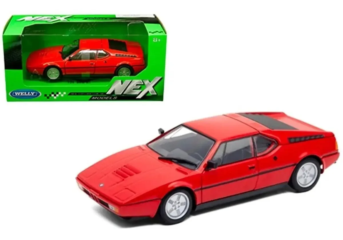 Carro/van em miniatura vermelho Welly M1 2000 1:24