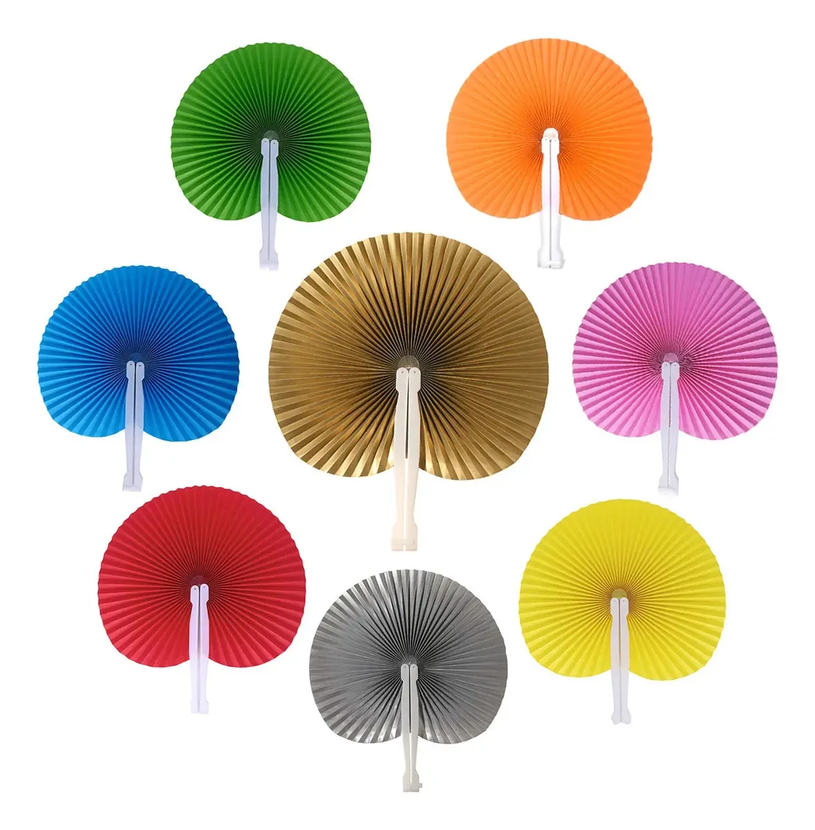 Leques de Papel Dobráveis para Casamentos e Festas