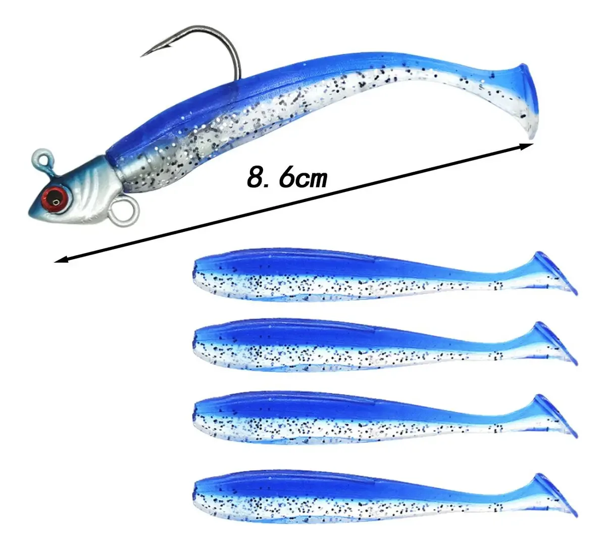 Iscas De Pesca Iscas Artificiais, Iscas De Pesca Compactas Cor Blue