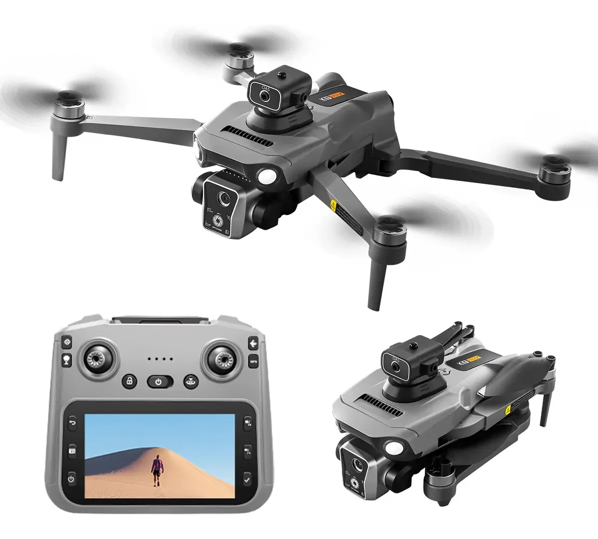 Mini drone Axnen 19MAX com câmera preta e 1 bateria