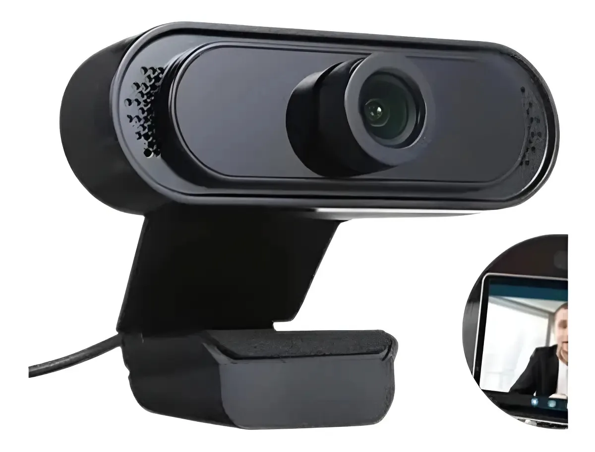 Webcam Hd Vídeo 1080p Hdr Com Microfone Integrado - Rc038