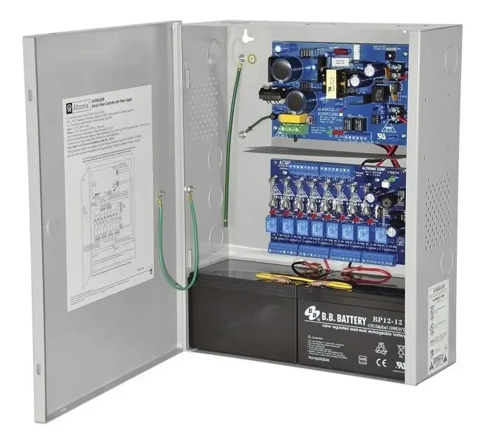 Fonte de alimentação para 12 e 24 VDC @ 4 A com backup