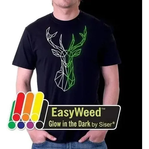 Vinil têxtil fotoluminescente Easyweed Siser de 5 Mts