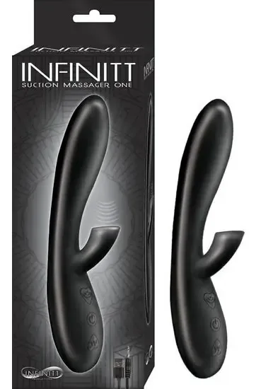 Vibrador de sucção recarregável Infinitt Suction Black