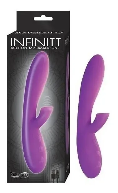 Vibrador de sucção recarregável Infinitt Suction Purple
