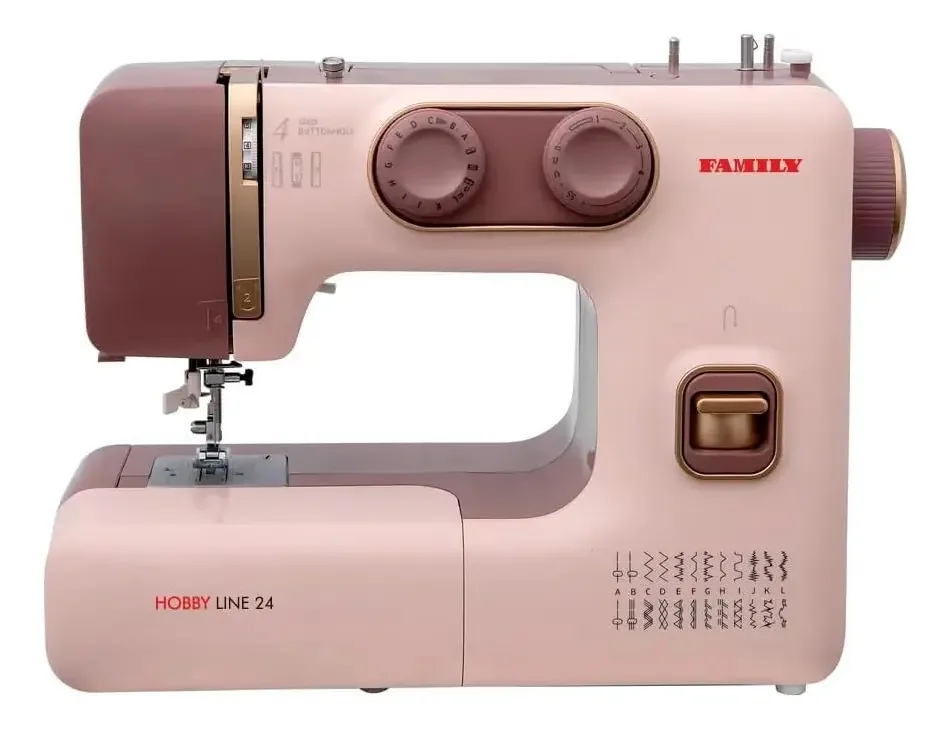 Máquina de costura familiar Hobby Line 24 com acessórios e LED