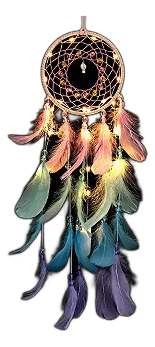 Dream Catcher com luz LED compatível com paredes - Dr