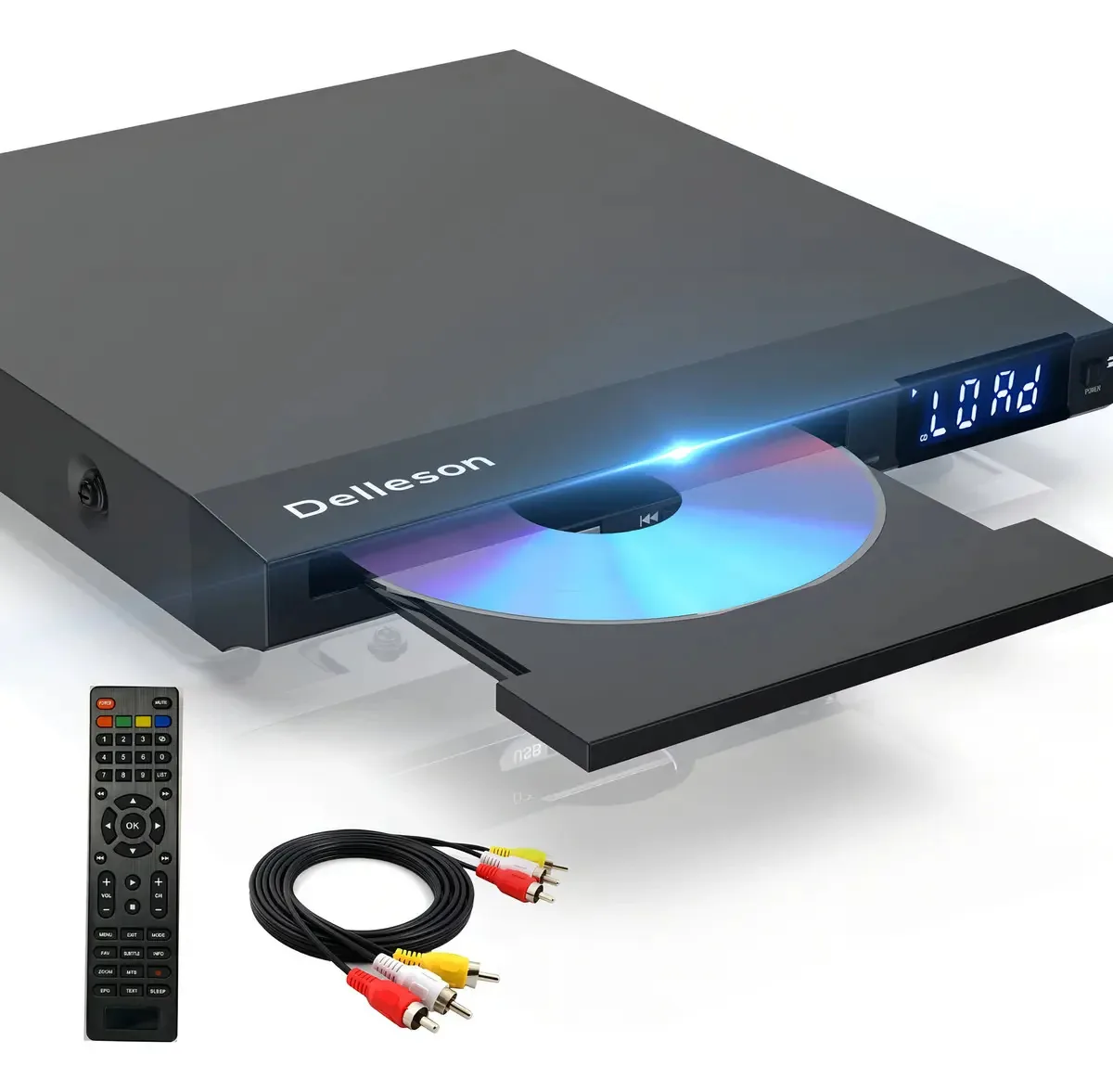 Reprodutor de DVD, Reprodutores de DVD para TV, Reprodutor de DVD compacto sem todas as regiões, Conector de microfone, Saída AV e Entrada USB, Sistema de comutação automática PAL/NTSC