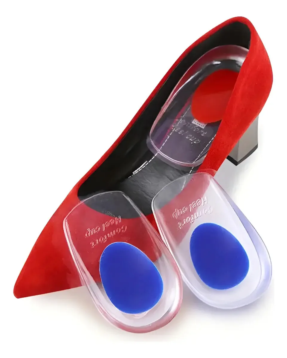 Almofada protetora de silicone para descanso de calcanhar azul