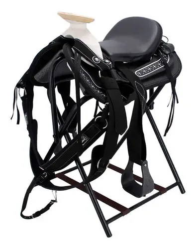 Cadeira de equitação Charra Black com acessórios Mesace Black